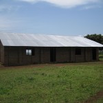 Two unfinished classrooms.