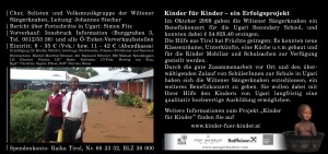 Kinder für Kinder: Info-Flyer 2010, Seite 2