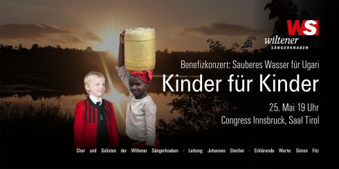 Flyer 2014: "Kinder für Kinder - Sauberes Wasser für Ugari"