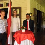 österreichischer Botschafter mit Tarek und mir. (österreichischer Botschafter ist übrigens gebürtiger IBKler!!)